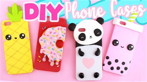 Diy Phone Case Compilation 4 Cute Designs Youtube