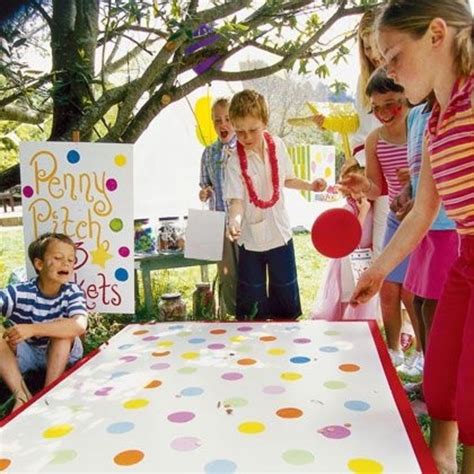 Penny Pitch Kids Party Games Diy Carnival Games Kids Carnival