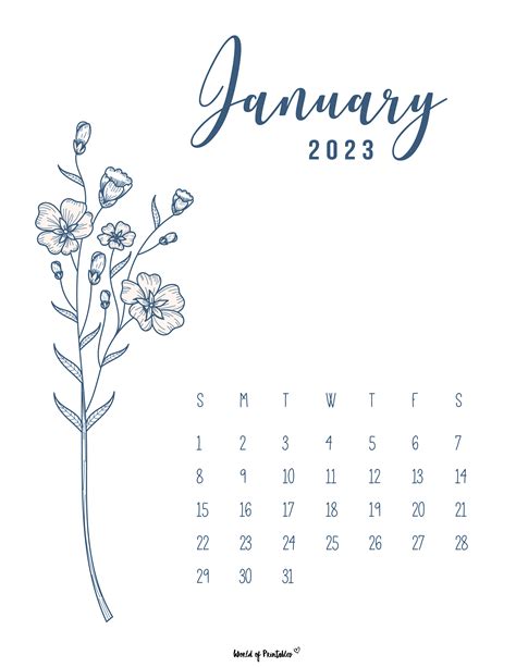 Free Fancy January 2024 Calendar Eps Illustrator 