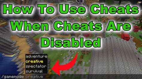 How To Cheat In Minecraft When Cheats Are Disabled Youtube