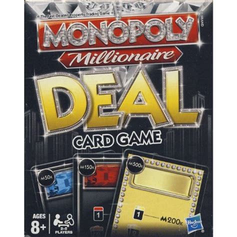 If you have two railroad cards on the table stacked together and one is a railroad/dark green wild card always place that. Hasbro Inc 98840 Monopoly Millionaire Deal Game | Board Games