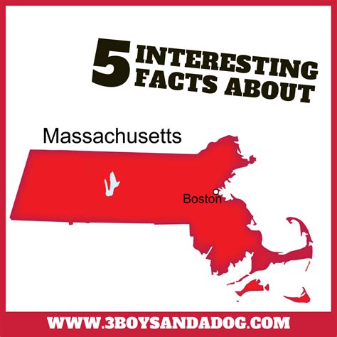 Interesting Facts About Massachusetts 3 Boys And A Dog