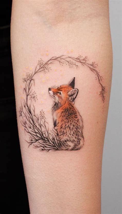 Super Cute Fox Tattoo © Tattoo Artist Deborah Genchi 💕💕💕💕💕