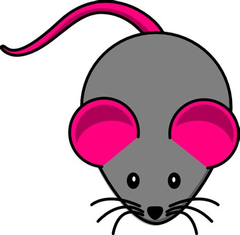 Pink Gray Mouse Clip Art At Vector Clip Art Online Royalty