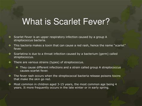 Ppt Scarlet Fever Powerpoint Presentation Id1899100