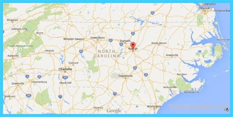 Map Of Raleigh North Carolina Travelsmapscom