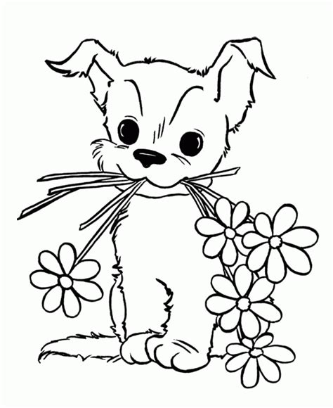 The balloons give your kids more possible colors to use for the printable pictures. Coloring Pages Of Puppies And Kittens - Coloring Home