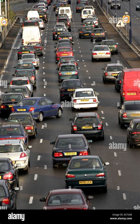 Road Traffic Jam Gridlock In England United Kingdom Uk Great Britain