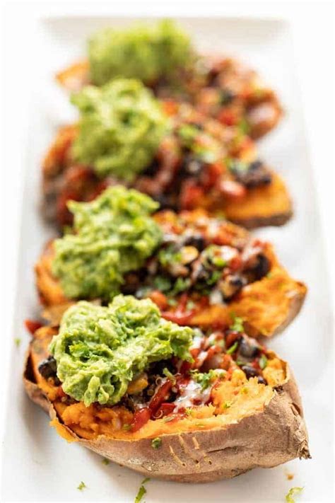 Stuffed sweet potatoes have become a staple in my kitchen and i make them weekly for dinners now. Mexican Quinoa Stuffed Sweet Potatoes - Simply Quinoa