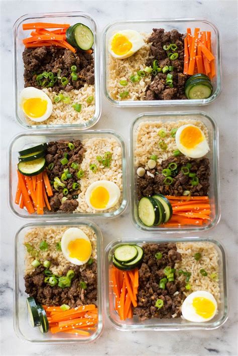 You just need a skillet and a stovetop. How To Meal Prep - Korean Beef Bowls | Recipe | Healthy ...