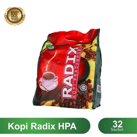 Jual Kopi Radix Original Hpa Isi 32 Sachet Shopee Indonesia