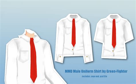 Mmd Male Uniform Shirtdl By Fina Nz21 On Deviantart