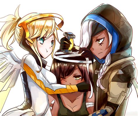 Mercy Pharah And Ana Overwatch And More Drawn By Miya Zawarudo