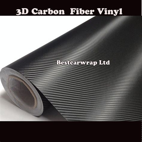 2018 3m Quality 3d Black Carbon Fiber Vinyl Wrap Car Wrapping Film
