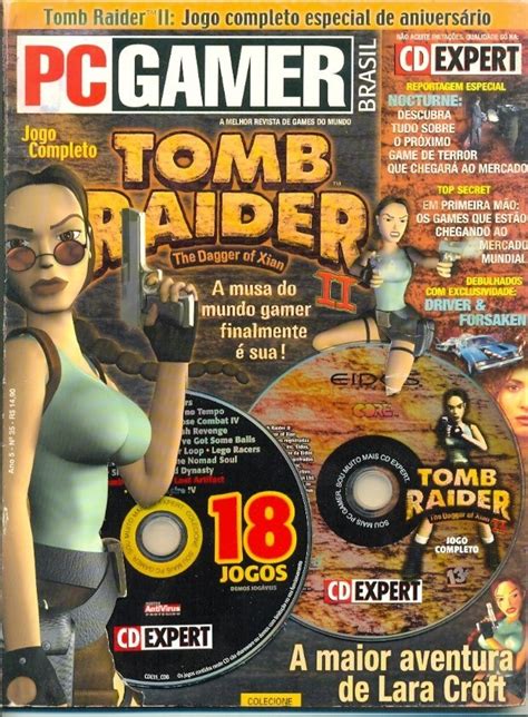 Revista Cd Expert Tomb Raider The Dagger 18 Jogos Completo R 120