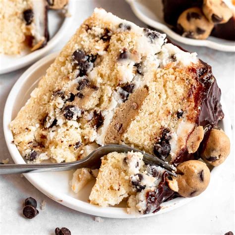Chocolate Chip Cookie Dough Cake Rich And Delish