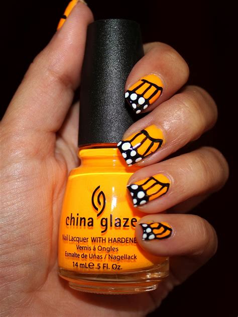 In the caption, she shared that it was inspired by a song she's currently working on. Simple Nail Art for Newbies: Monarch Butterfly Nails