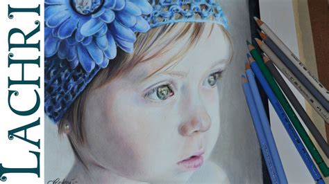 Drawing A Child In Colored Pencil Portrait Tutorial By Lachri Youtube