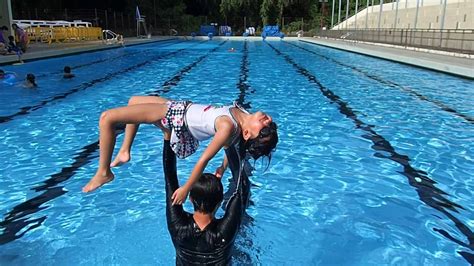 Maki Getting Thrown Into The Pool Youtube