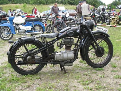 Motorrad BMW R 20 beim Oldtimer-Treffen, anläßlich des Mühlenfestes in