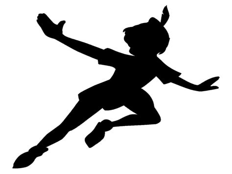 Silhouette Of Peter Pan Flying at GetDrawings | Free download