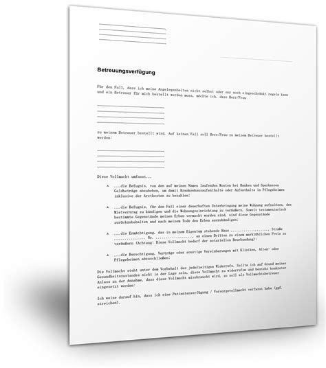 Sie kann in verschiedenen dateiformaten heruntergeladen werden. betreuungsverfuegung - Vollmachtmuster.com