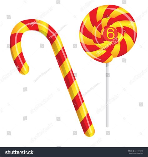 Poster Bright Festive Caramels Caramel Stick Stock Vector Royalty Free 514701343 Shutterstock