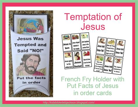 Bible Fun For Kids Temptation Of Jesus