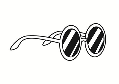 Coloring Page Pair Of Sunglasses Free Printable Coloring Pages Img