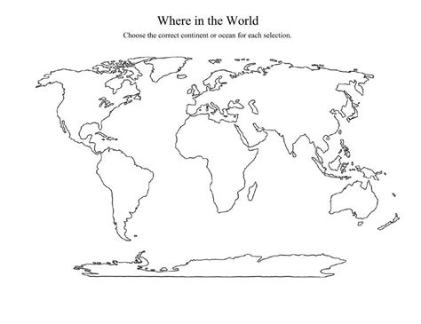 Free Printable World Map Printable Maps Free Printables Preschool