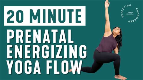 20 Minute Energizing Prenatal Yoga Flow Youtube