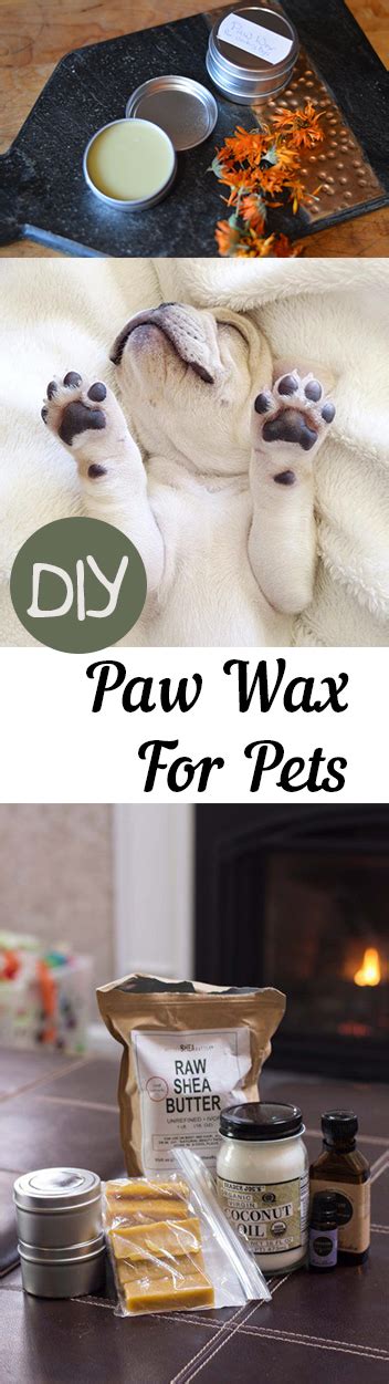 This is a great way to protect pets' paws in the winter! DIY Paw Wax For Pets - My List of Lists