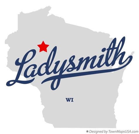 Map Of Ladysmith Wi Wisconsin