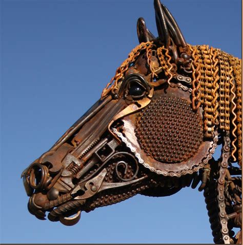 Made in georgia, view our entire collection today. John Lopez, Scrap Metal Artist - Horse and Man