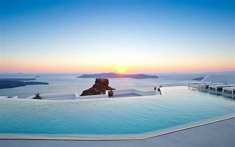 Swim Over A Volcano In Santorinis Largest Infinity Pool