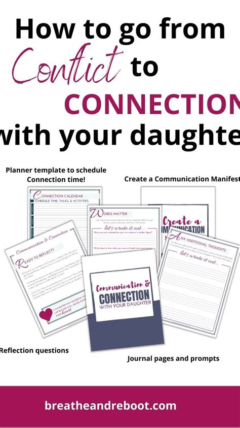 Mother Daughter Communication Worksheet