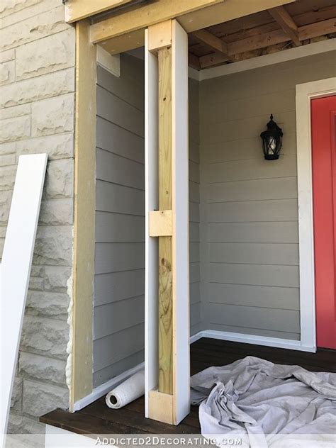 How To Wrap Front Porch Posts Turn Skimpy Front Porch Posts Into