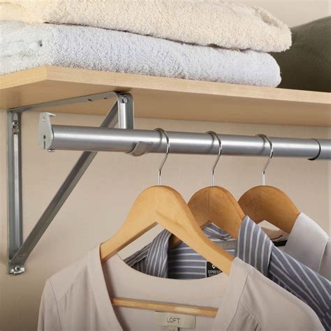 Place one rod towards the back of the closet and as high up as you can. Closet Pro 72 in. - 120 in. Platinum Adjustable Closet Rod ...