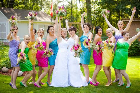 Rainbow Wedding In The Heart Of Niagara Amanda And Briar Rainbow