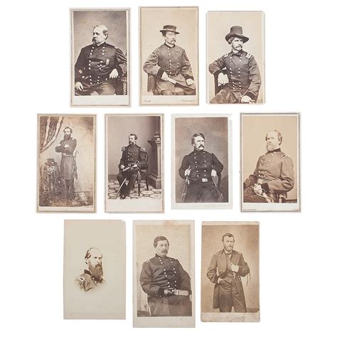 Civil War Cdv Collection Of Union Generals Auctions And Price Archive
