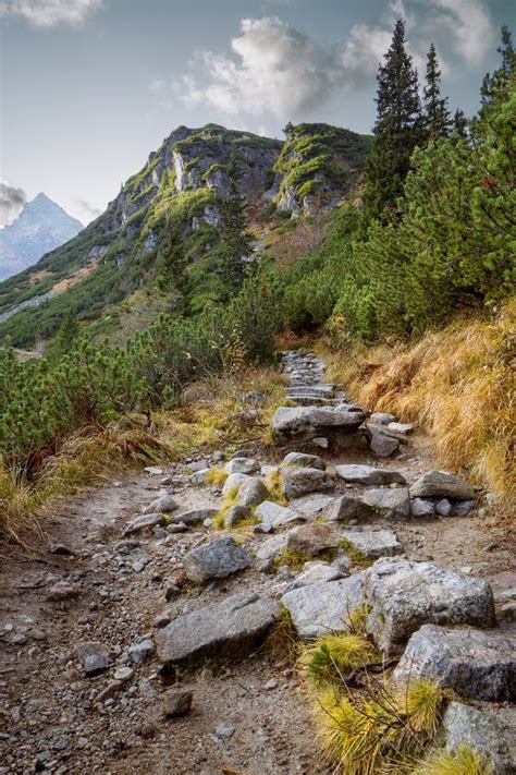 Hiking Trail In Tatra National Park Poland Stock Image Image Of Rock
