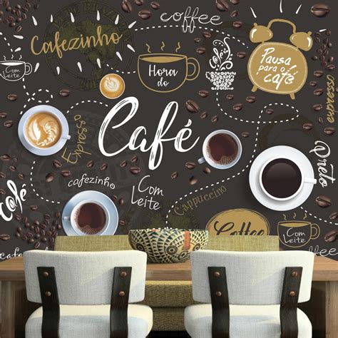 Todo sobre la decoración de paredes con papel pintado. Papel De Parede Cozinha Lavável Vinílico Café Cafeteria ...