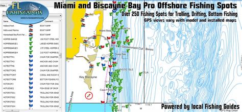 Miami Florida Offshore Fishing Map Florida Fishing Maps For Gps