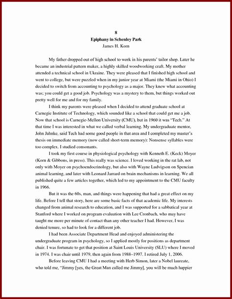30 An Example Of An Autobiography Example Document Template
