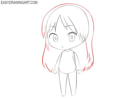 How To Draw A Chibi Girl Easy Drawing Art
