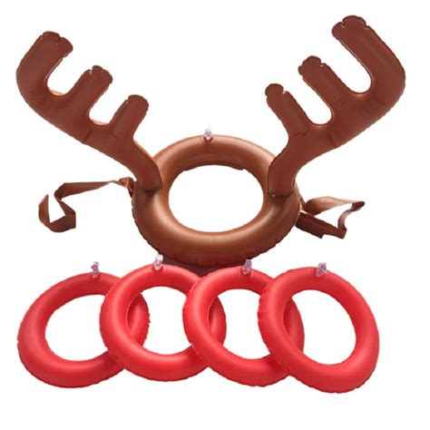 wholesale inflatable moose antlers toy pvc cute deer head shape toys inflatable dear horn for