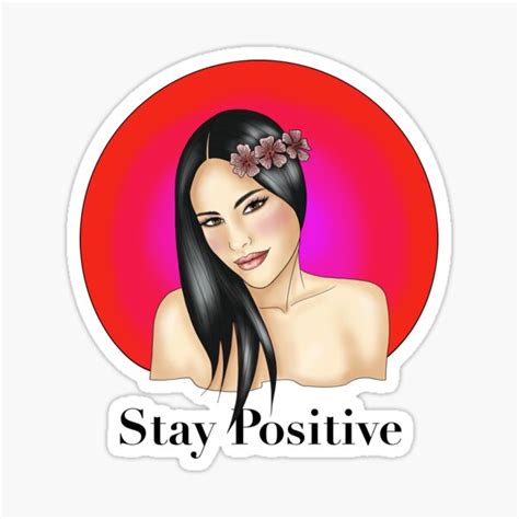 Stay Positive Sticker Sticker For Sale By Silvanaarias Redbubble