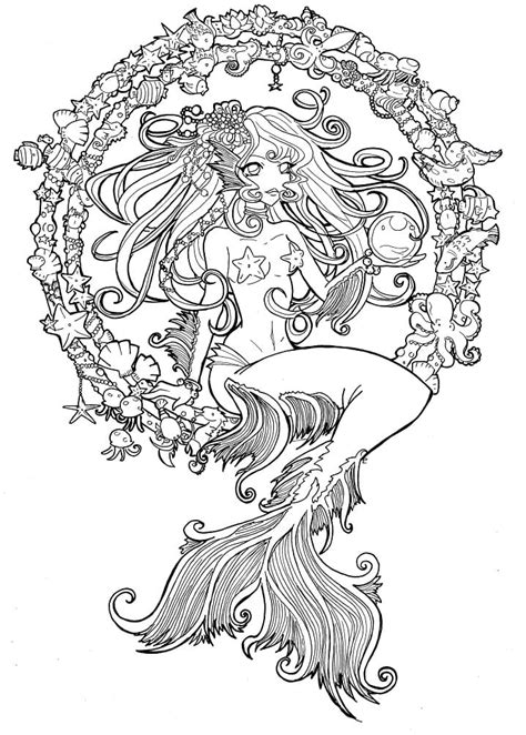 77 Collections Anime Mermaid Coloring Pages Latest Hd Coloring Pages