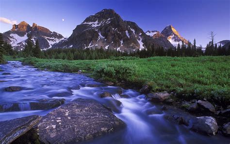 Mountain River Nature On Your Desktop Wallpapers Pictures