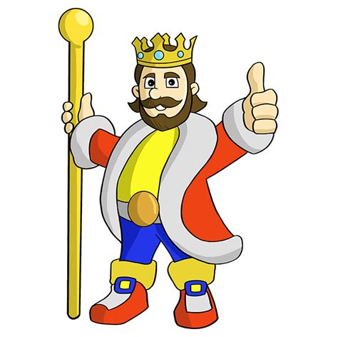 How To Draw A King Really Easy Drawing Tutorial